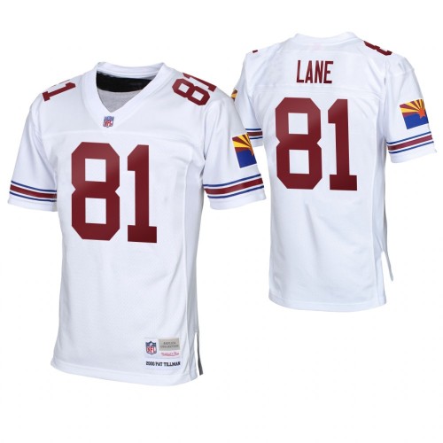 Mens Arizona Cardinals Retired Player #81 Night Train Lane Mitchell&Ness White Legacy Stitched Throwback Jersey