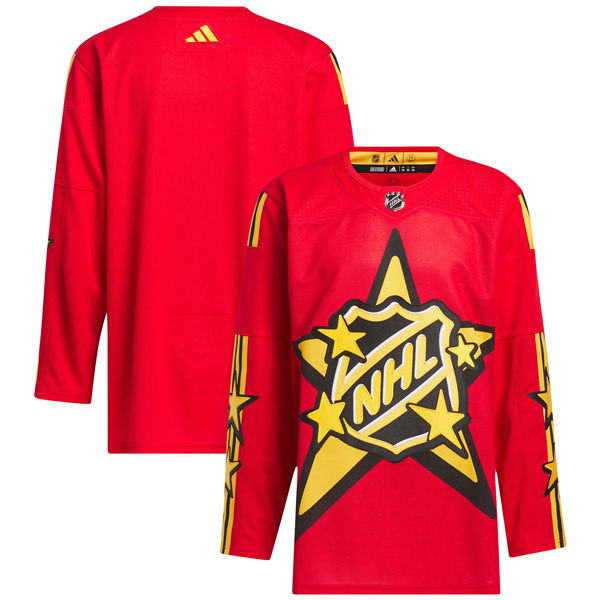 Mens 2024 NHL All-Star Game adidas x drew house Primegreen  Blank Jersey - Red