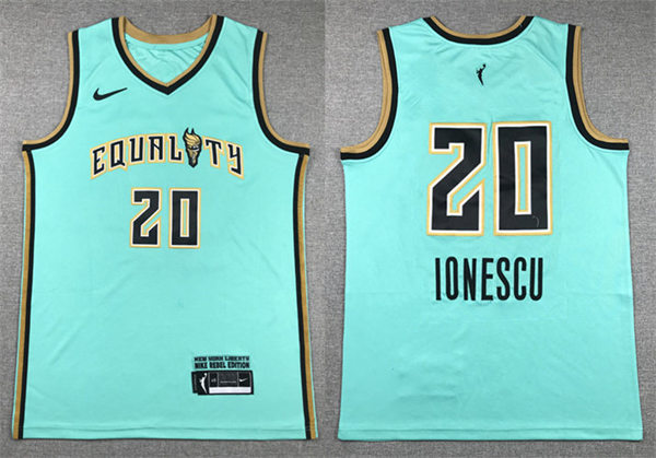Men's New York Liberty #20 Sabrina Ionescu Nike Mint Rebel Edition Victory Player Jersey