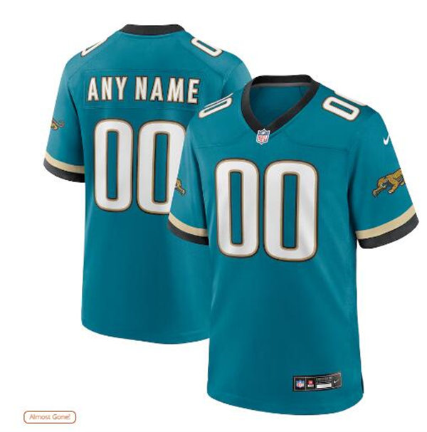 Mens Youth Jacksonville Jaguars Custom Nike Teal Prowler Throwback Vapor F.U.S.E. Limited Jersey Teal