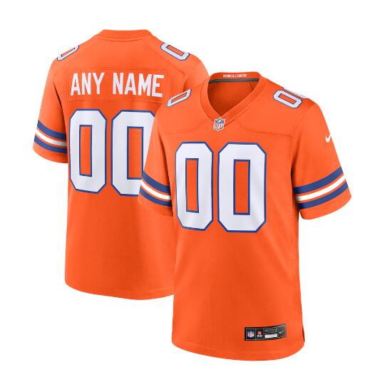 Mens Youth Denver Broncos Custom Nike Mile High Collection 1977 Throwback F.U.S.E. Limited Jersey - Orange