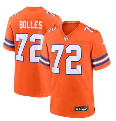 Mens Denver Broncos #33 Javonte Williams Nike Mile High Collection 1977 Throwback F.U.S.E. Limited Jersey - Orange