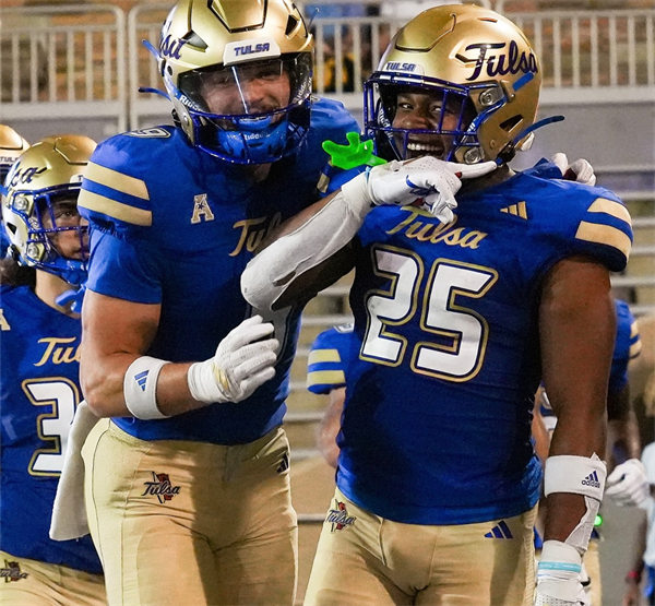 Mens Youth Tulsa Golden Hurricane Custom 2024 Blue Football Game Jersey