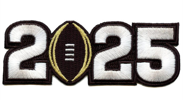 Embroidered 2023 College National Championship Game Jersey Patch Notre Dame Fighting Irish VS Ohio State Buckeyes