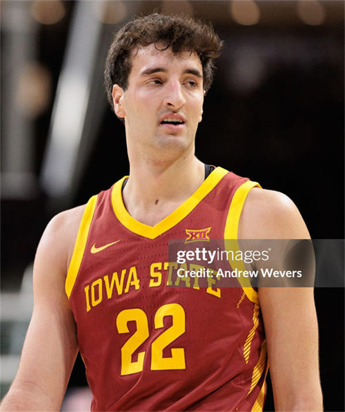 Mens Youth Iowa State Cyclones #22 Milan Momcilovic 2024 Cardinal Basketball Jersey