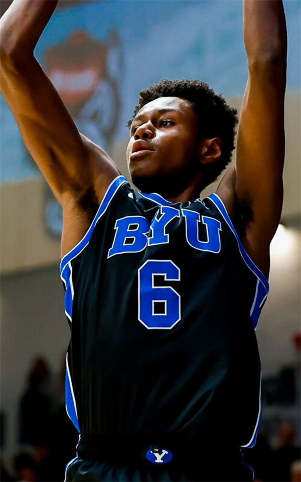 Mens BYU Cougars #6 Kanon Catchings 2025 XII Black Basketball Game Jersey