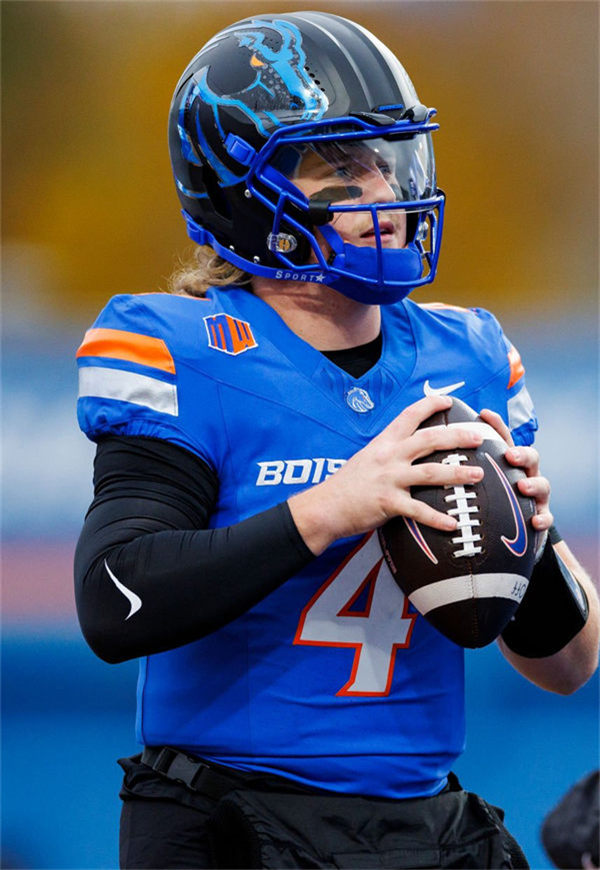 Mens Boise State Broncos #4 Maddux Madsen Nike 2024 Royal College Football Game Jersey