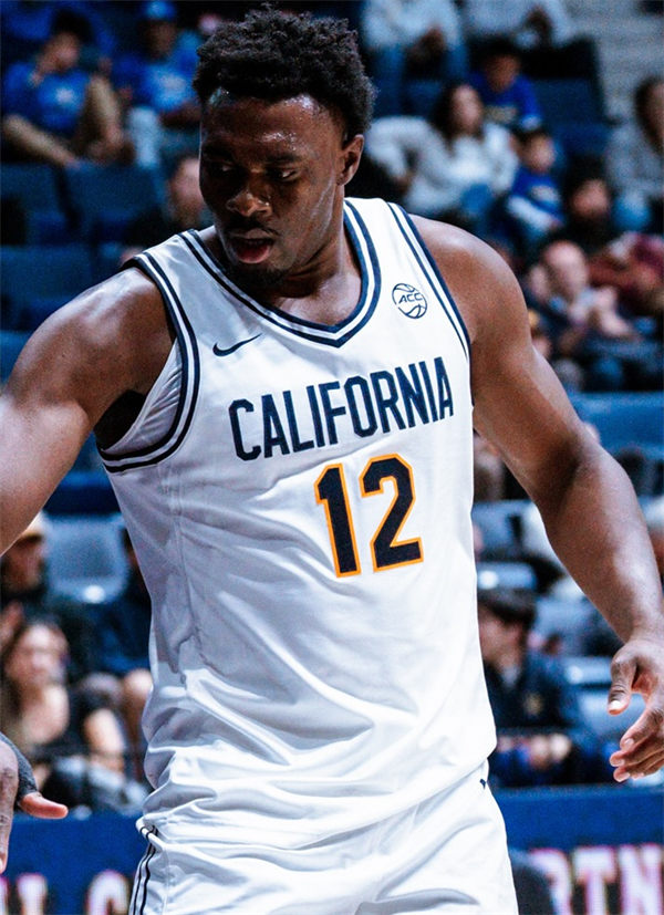 Mens Youth California Golden Bears #12 Mady Sissoko 2025 White Navy Basketball Game Jersey 