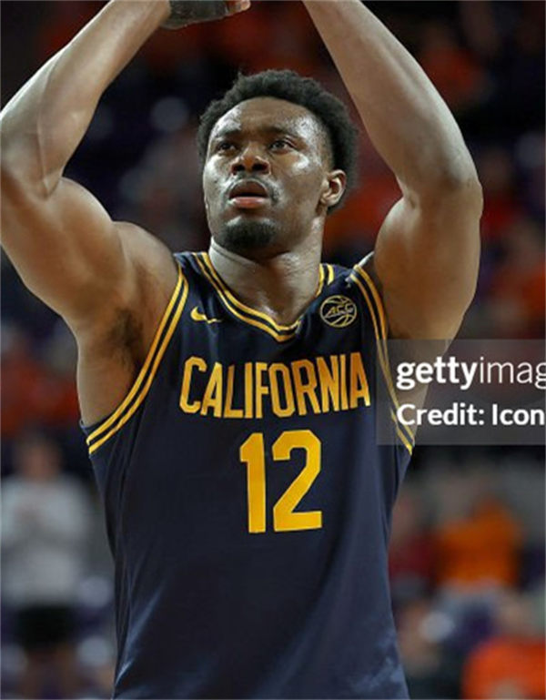 Mens Youth California Golden Bears #12 Mady Sissoko 2025 Navy Basketball Game Jersey