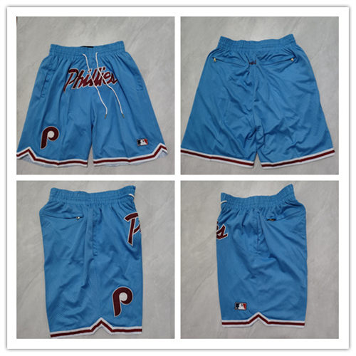 Mens Philadelphia Phillies Blue Justdon Classic Shorts