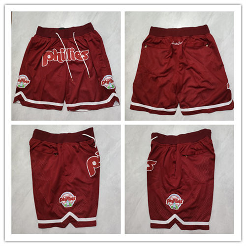 Mens Philadelphia Phillies Red Justdon Classic Shorts