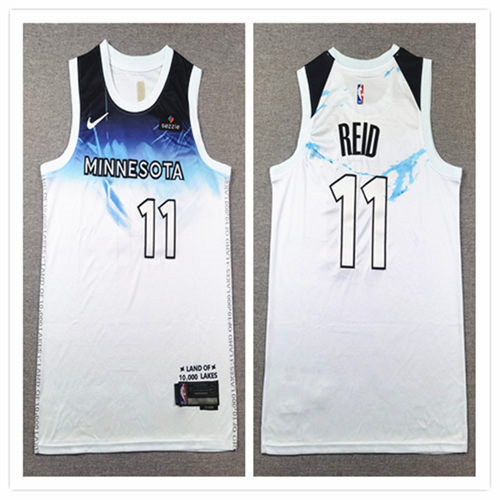 Men's Minnesota Timberwolves #11 Naz Reid Nike White 2024-25 City Edition Swingman Jersey