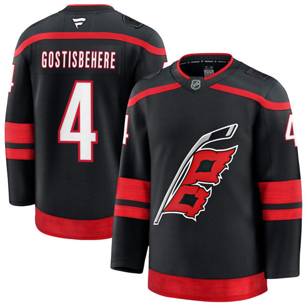 Men's Carolina Hurricanes #4 Shayne Gostisbehere Fanatics Black Home Player Jersey