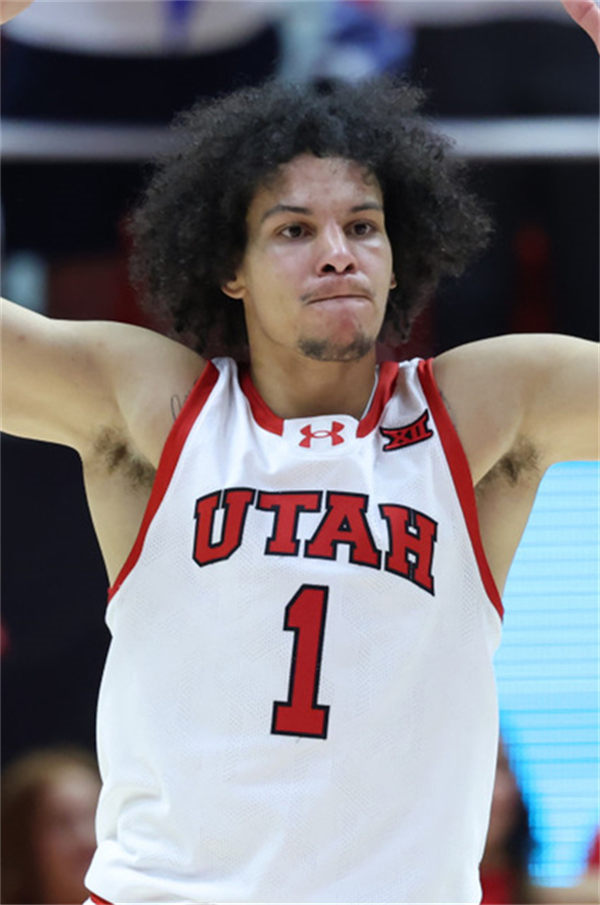Mens Youth Utah Utes #1 Miro Little 2025 XII White college basketball game Jersey