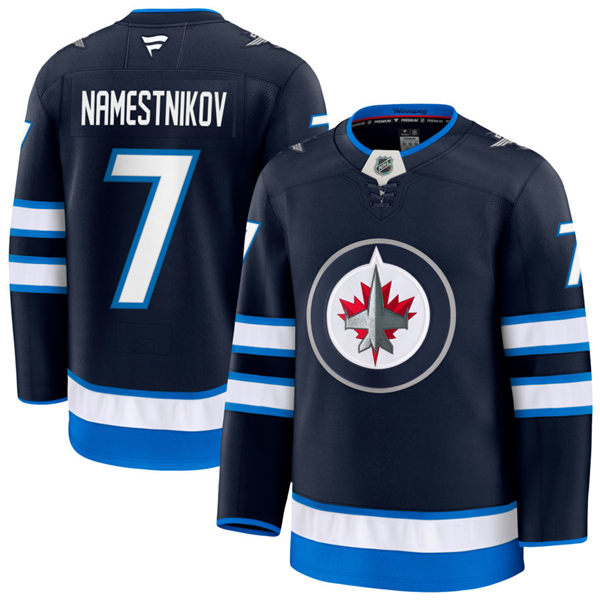 Men's Winnipeg Jets #7 Vladislav Namestnikov Fanatics Navy Home Player Jersey