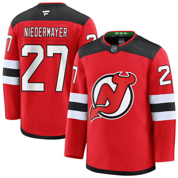 Mens New Jersey Devils Retired Player #27 Scott Niedermayer Fanatics Home Red Player Jersey