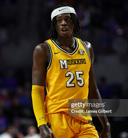 Mens Youth Missouri Tigers  #25 Mark Mitchell  Gold Retro College Basketball Game Jersey