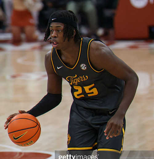 Mens Youth Missouri Tigers  #25 Mark Mitchell  Black Tigers College Basketball Game Jersey