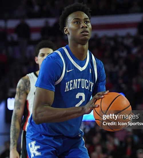 Mens Youth Kentucky Wildcats #2 Jaxson Robinson Royal College Basketball Game Jersey