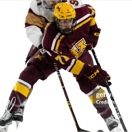 Mens Youth Minnesota Golden Gophers #71 Ryan Chesley (C) 2024 Maroon Hockey Jersey