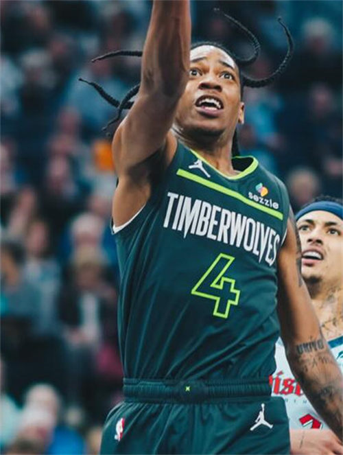 Men's Minnesota Timberwolves #4 Rob Dillingham Charcoal Statement Editio Player Jersey