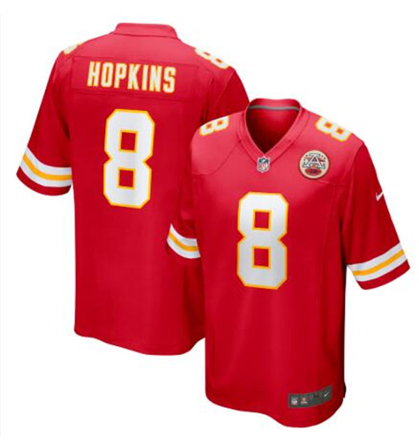 Mens Kansas City Chiefs #8 DeAndre Hopkins Nike Red Vapor Untouchable Limited Jersey(2)