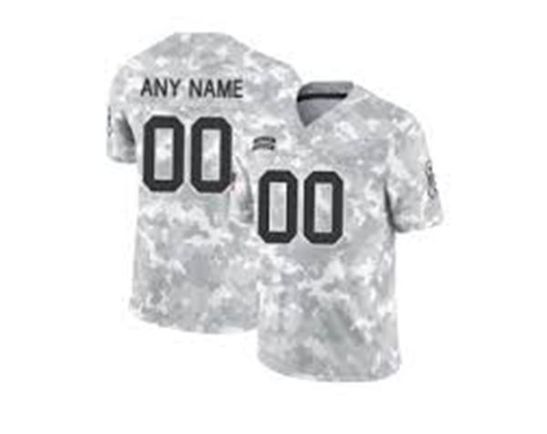 Mens Philadelphia Eagles Custom Arctic Camo 2024 Salute To Service Limited Jersey
