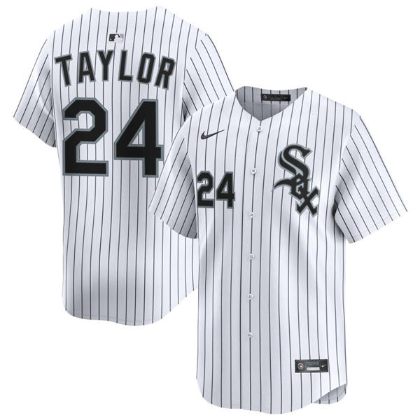 Mens Chicago White Sox #24 Michael A. Taylor Nike White Home  Limited Jersey