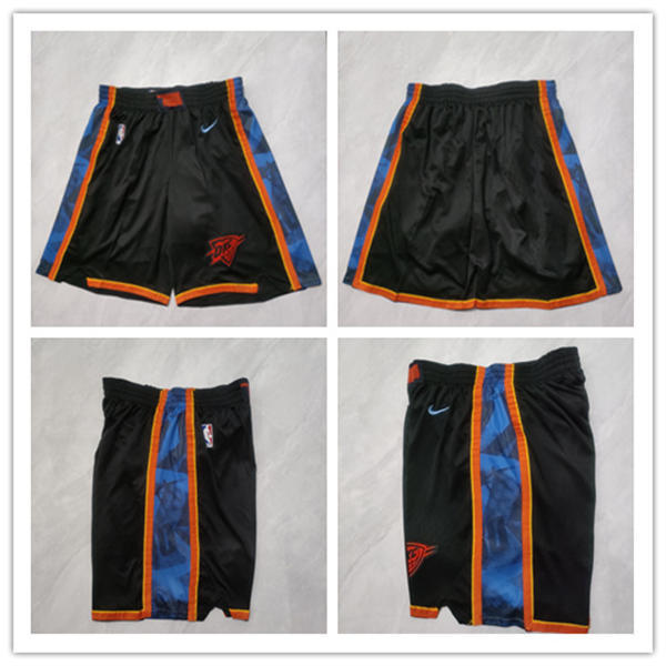 Men's Oklahoma City Thunder Black 2024-25 City Edition Shorts