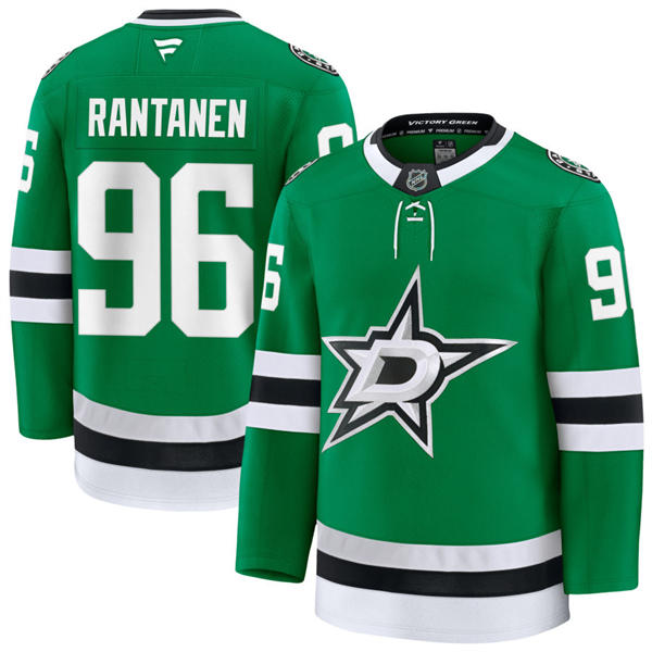 Men's Dallas Stars #96 Mikko Rantanen Fanatics Home Green Jersey