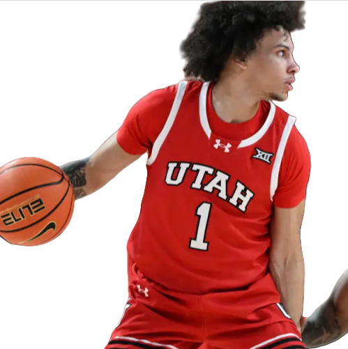 Mens Youth Utah Utes #1 Miro Little 2025 XII Red college basketball game Jersey