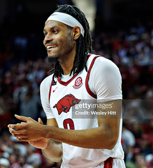 Mens Youth Arkansas Razorbacks #9 Jonas Aidoo 2025 White College Basketball Special Edition Jersey