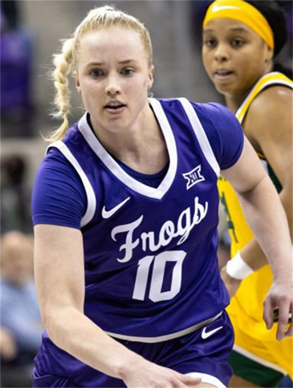 Unisex TCU Horned Frogs #10 Hailey Van Lith Purple Frogs women's basketball Limited Jersey