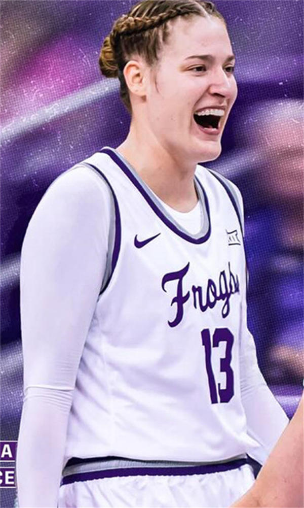 Unisex TCU Horned Frogs #13 Sedona Prince White Frogs women's basketball Limited Jersey