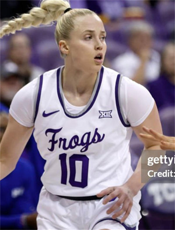 Unisex TCU Horned Frogs #10 Hailey Van Lith White Frogs women's basketball Limited Jersey