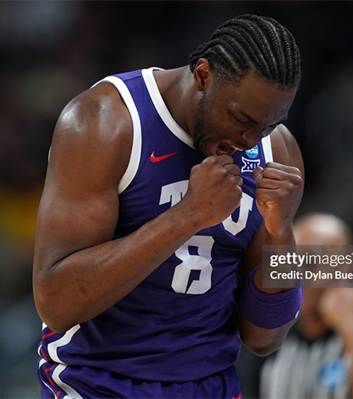 Mens Youth TCU Horned Frogs #8 Ernest Udeh Jr. Purple TCU College Basketball Game Jersey