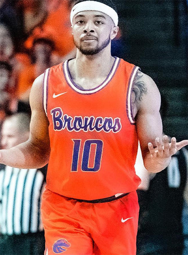 Mens Youth Boise State Broncos #10 Emmanuel Ugbo 2025 Nike Orange Basketball Game Jersey
