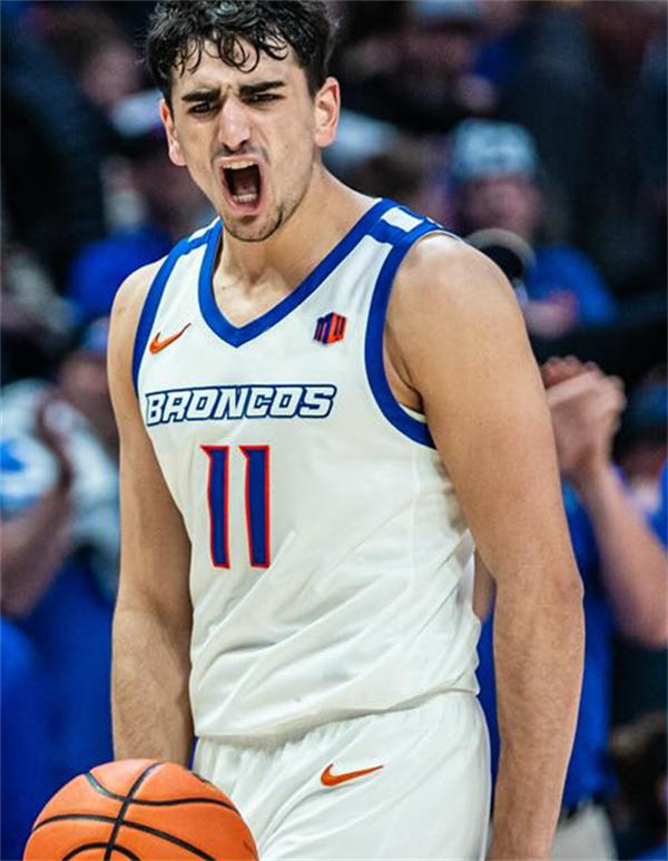 Mens Youth Boise State Broncos #11 Alvaro Cardenas 2025 Nike White Basketball Game Jersey