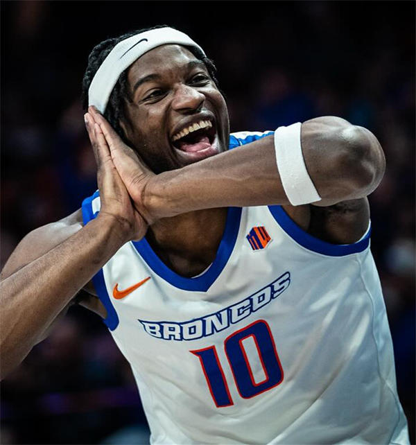 Mens Youth Boise State Broncos #10 Emmanuel Ugbo 2025 Nike White Basketball Game Jersey