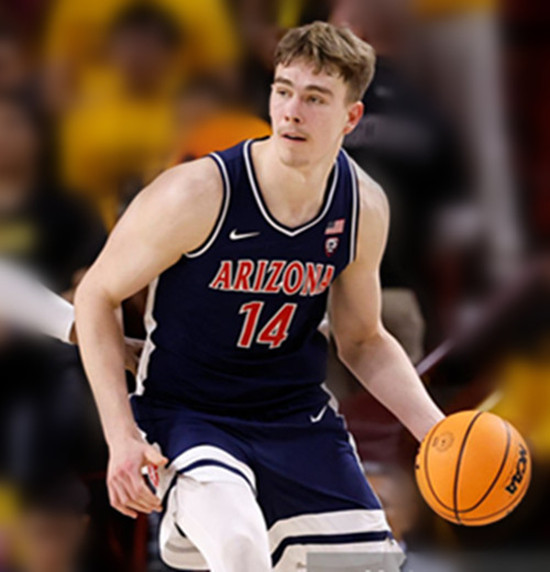 Mens Youth Arizona Wildcats #14 Motiejus Krivas Navy Retro College Basketball Game Jersey