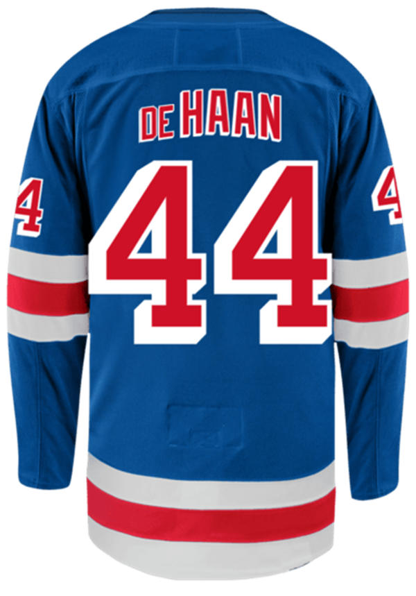 Mens New York Rangers #44 Calvin de Haan Fanatics Royal Home Primegreen Player Jersey