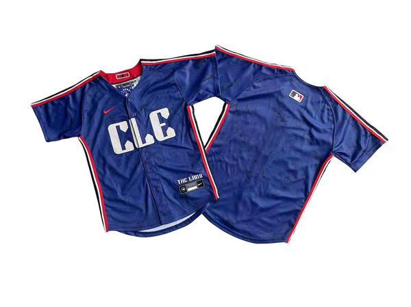 Youth Cleveland Guardians Blank Navy City Connect Limited Jersey