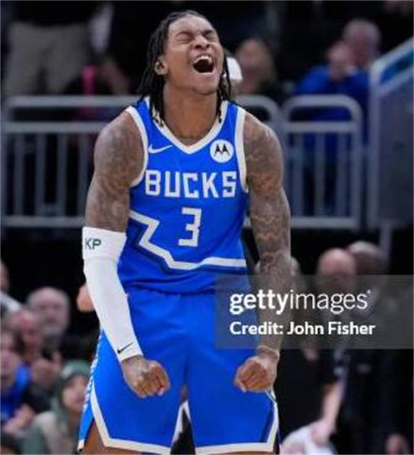 Mens Milwaukee Bucks #3 Kevin Porter Jr. Royal 2024-25 City Edition Jersey