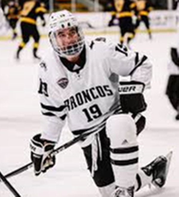 Mens Youth Western Michigan Broncos #19 Cam Knuble 2025 White College Hockey Game Jersey