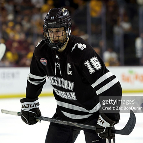 Mens Youth Western Michigan Broncos #16 Tim Washe 2025 Brown College Hockey Game Jersey