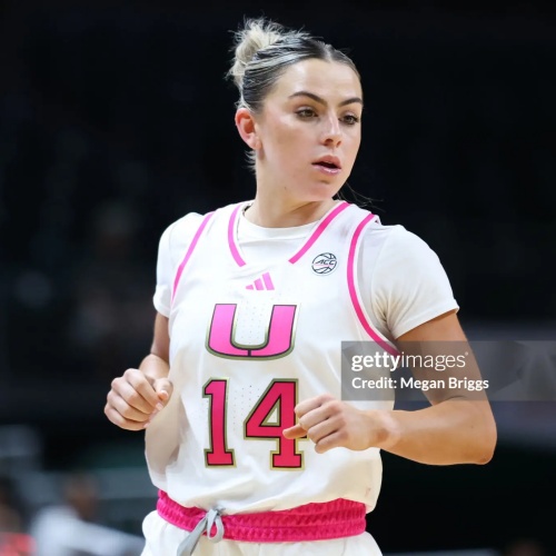 Unisex Miami Hurricanes Custom 2025 White Pink Mother's day Womens Basketball Jersey