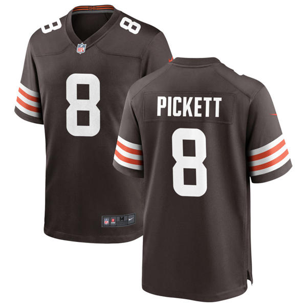 Youth Cleveland Browns #8 Kenny Pickett Nike Brown Home Vapor Limited Jersey