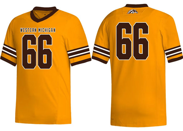 Mens Youth Western Michigan Broncos Gold Adidas Replica Football Jersey