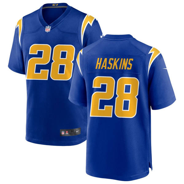 Youth Los Angeles Chargers #28 Hassan Haskins Nike Royal Gold 2nd Alternate Limited Jersey