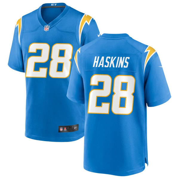 Youth Los Angeles Chargers #28 Hassan Haskins Nike Powder Blue Limited Jersey